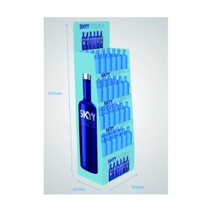 Μάρκετινγκ POP Up Cardboard Display Stand για ποτά, POS Wine Display